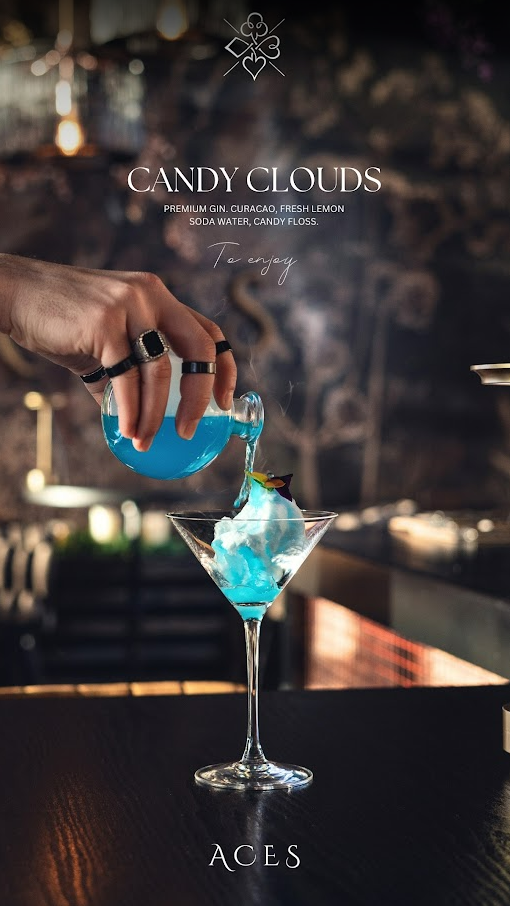 Candy Clouds cocktail at ACES Limerick