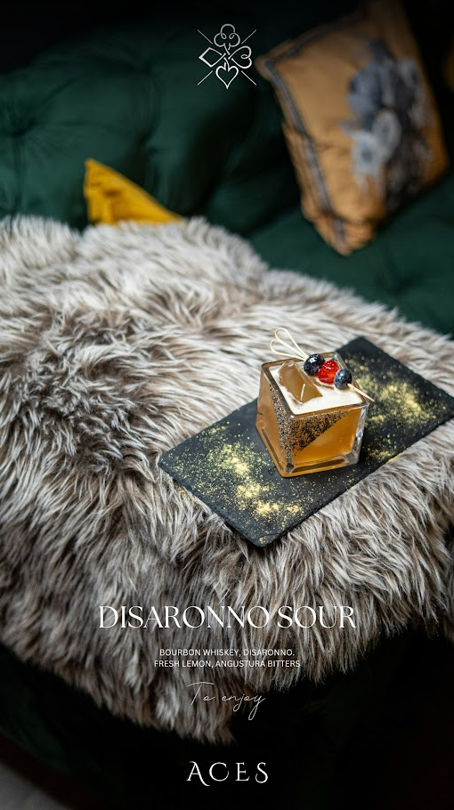 Disaronno Sour cocktail at ACES Limerick