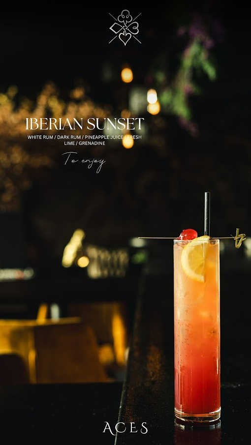 Iberian Sunset cocktail at ACES Limerick